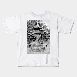 Ueno Park Stone Lantern Army Kids T-Shirt